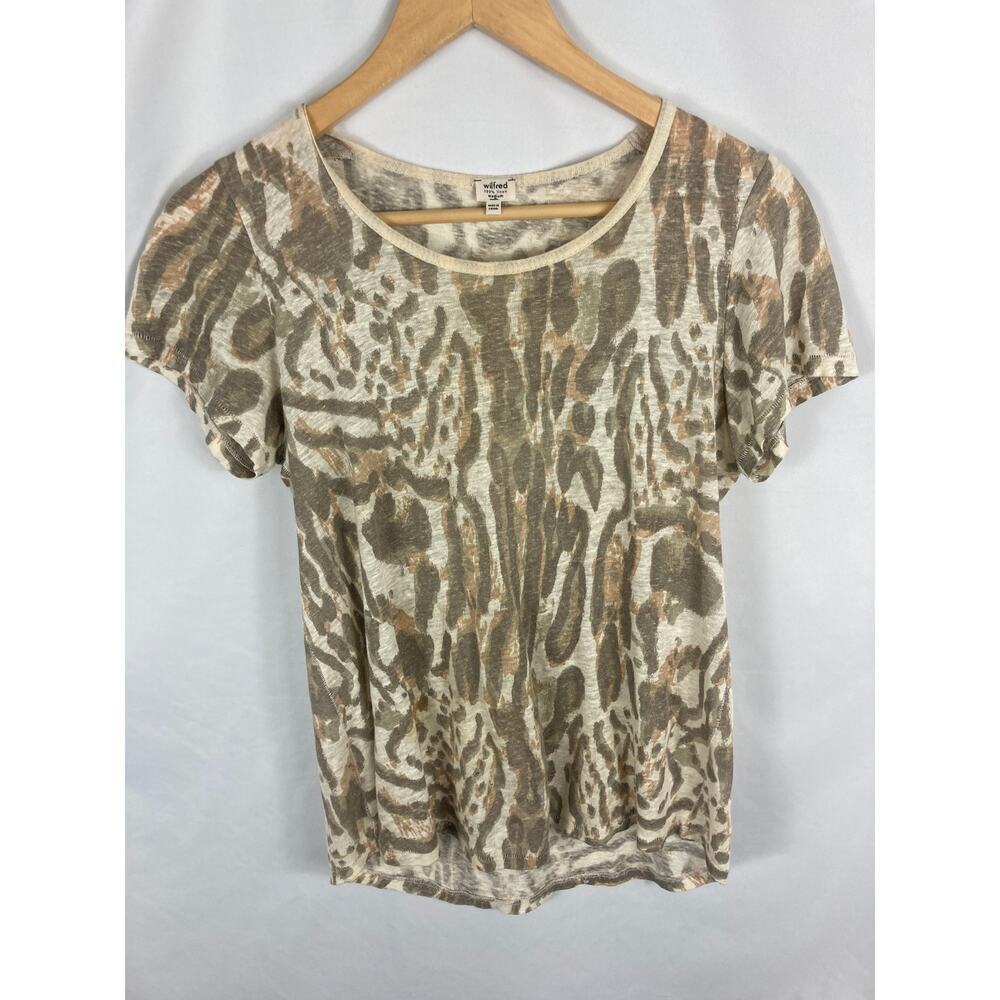 Wilfred Free Short Sleeve Linen Tshirt Size Medium